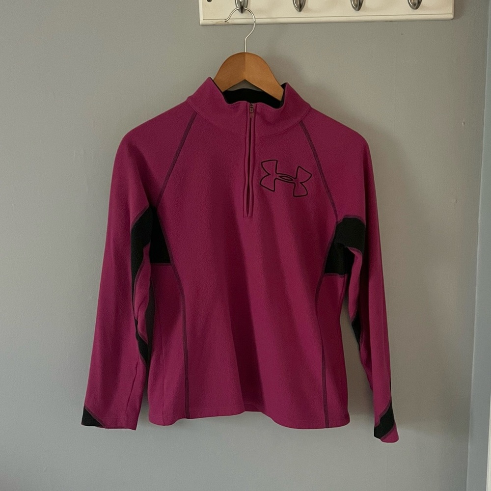Under Armour 1/4 Zip Fleece Pink Medium